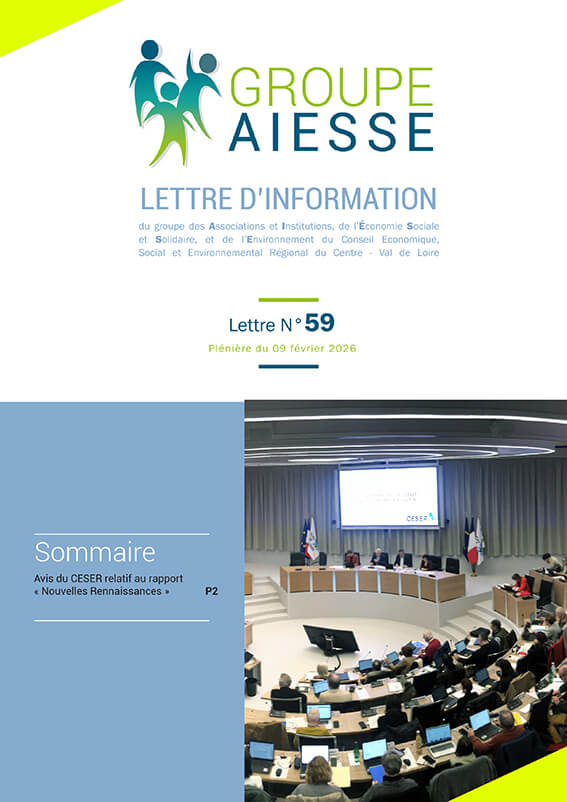 La lettre N°59 du Groupe AIESSE du Ceser